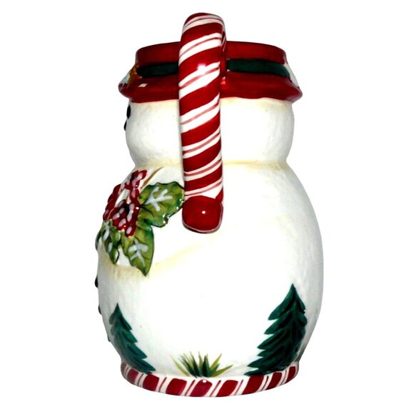 Jolly Ol' Snowy 3 Figural Snowmen Mugs 24 Oz Ceramic by Tracy Holiday Winter - Picture 3 of 8